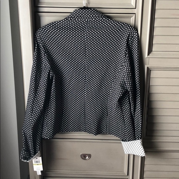 NWT Adorable black and white geometric blazer sz14 - Picture 2 of 3